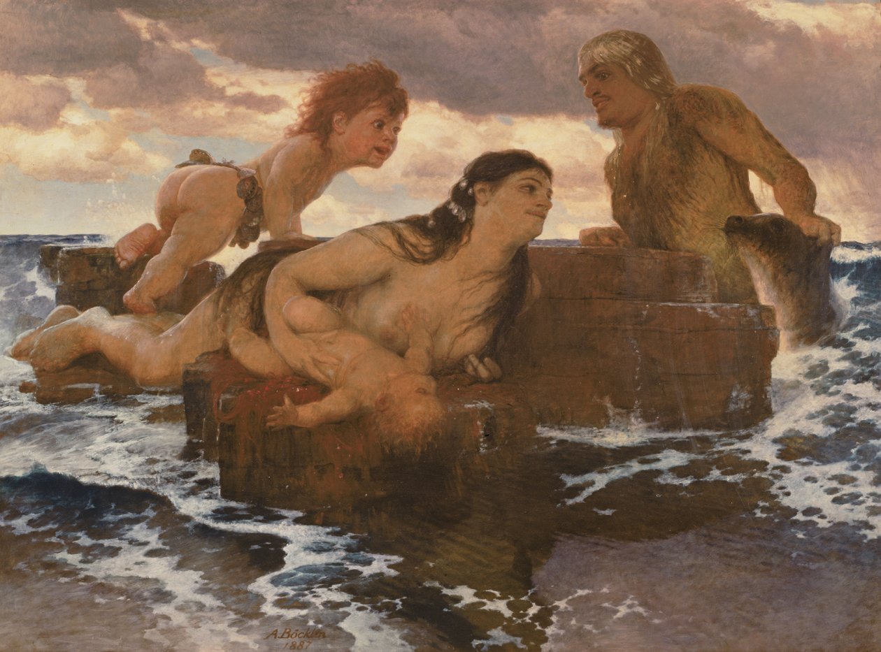 海の牧歌、1887 作： アーノルド・ベックリン
