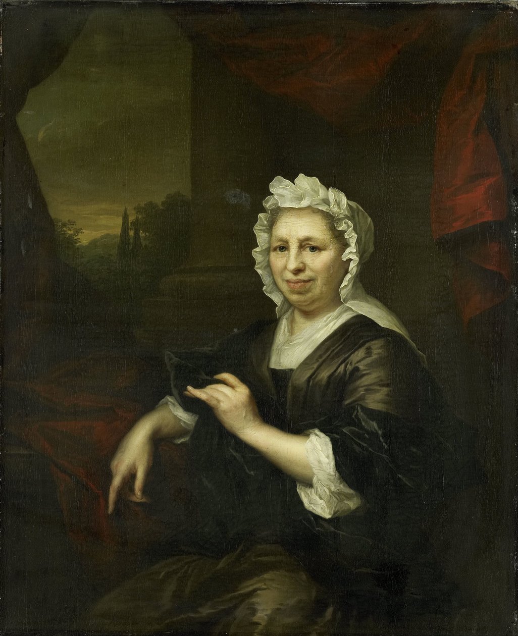 Brechje Hooft (1640-1721)。 ハルメン・ヴァン・デ・ポールの未亡人 作： アーノルド・ボーネン（帰属）