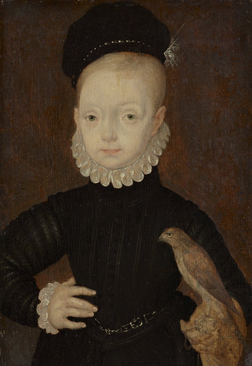 ジェームズ6世と私、1566年-1625年。スコットランドの王1567年-1625年。イングランドとアイルランドの王1603年-1625年（男の子として） 作： アーノルド・ブロンコルスト