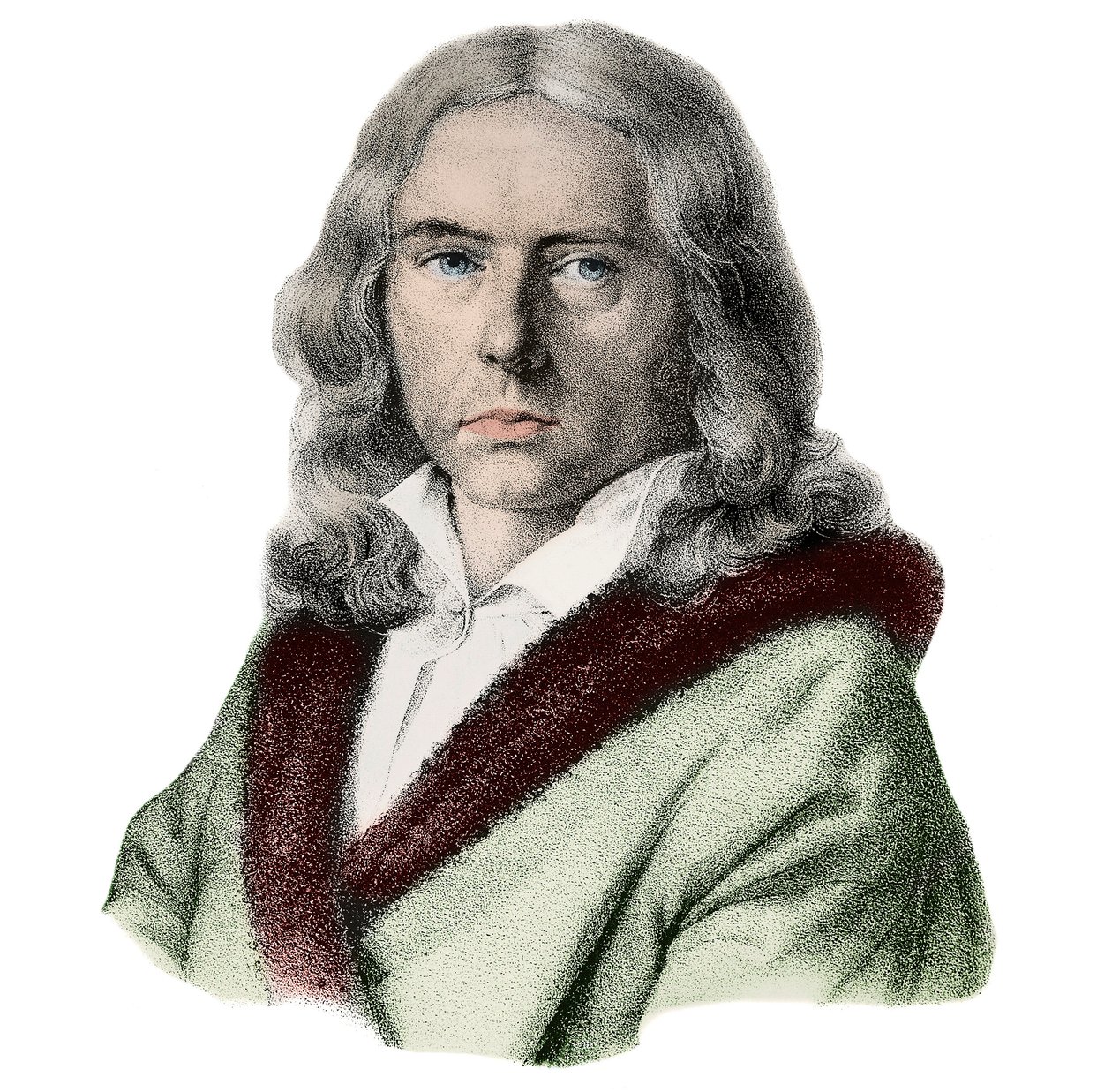 アデルベルト・フォン・シャミッソーの肖像 - ドイツの作家、アデルベルト・フォン・シャミッソー（1781～1838）の肖像, 画像サイズ:1260x1237