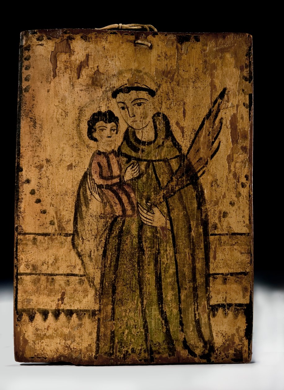キリストの子と聖アントニウス、ca。 1825-1840。 作： アロヨホンドペインター