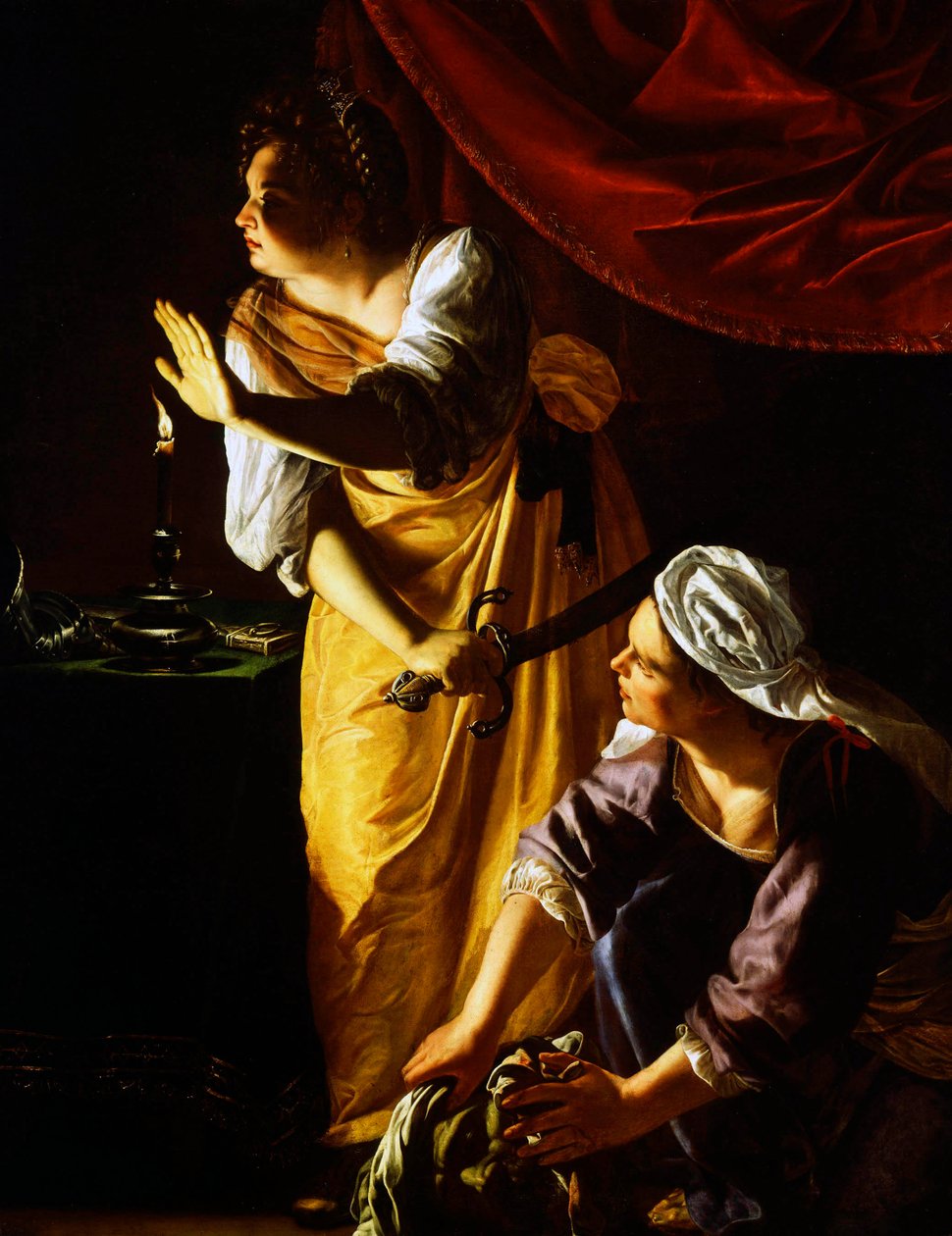 ジュディスと召使い 作： Artemisia Gentileschi