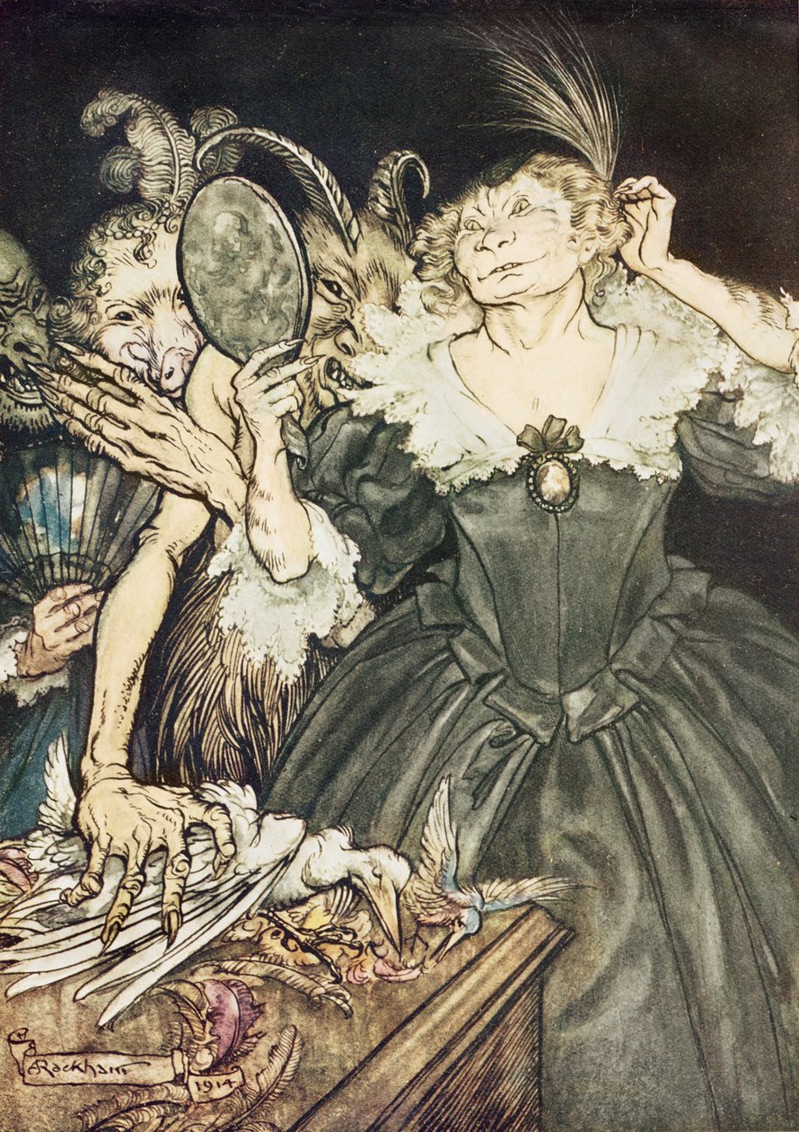 ジョンミルトンのコムス：そして、彼らは、彼らの悲惨さ、1914年を完璧にしています 作： アーサー・ラッカム