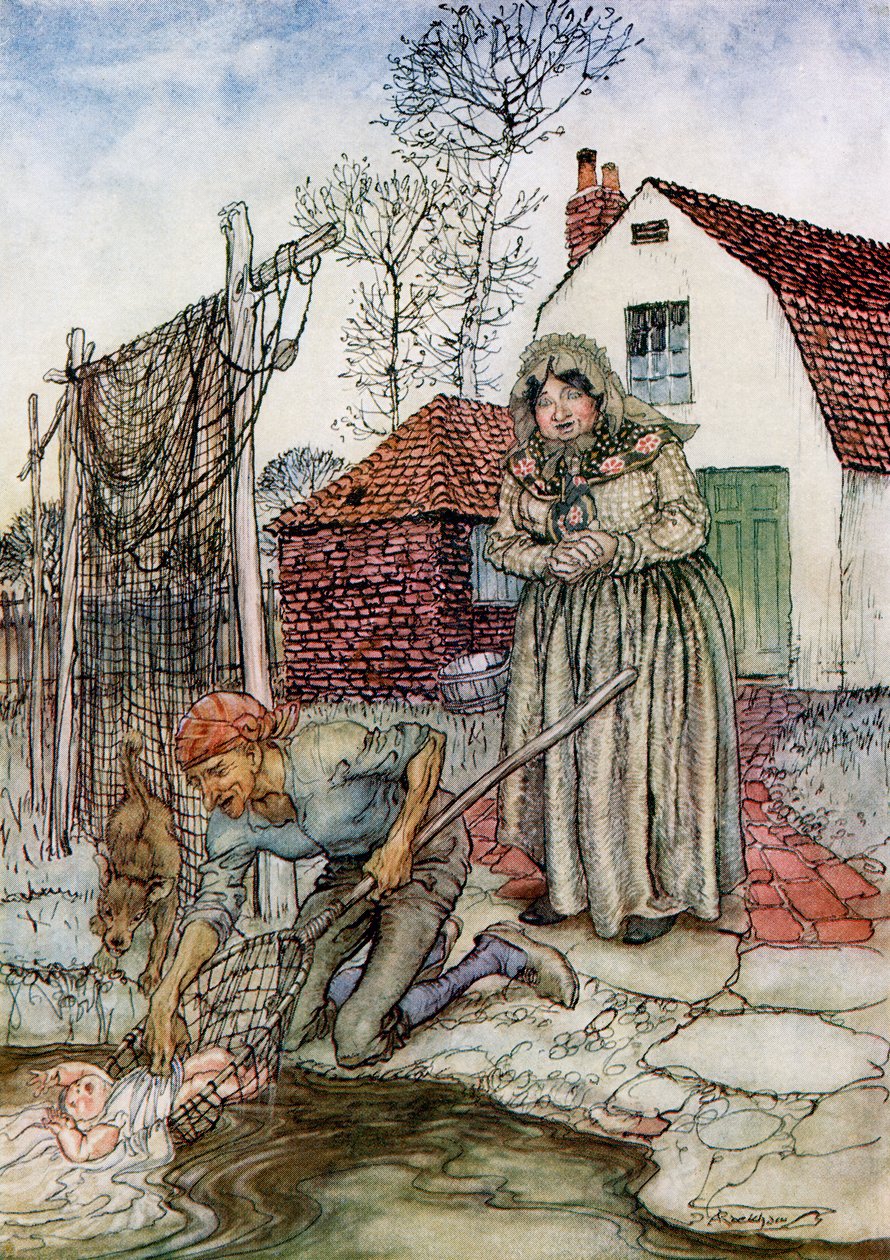 The Fish and the Ring、from English Fairy Tales Retold by FA Steel、1927 作： アーサー・ラッカム