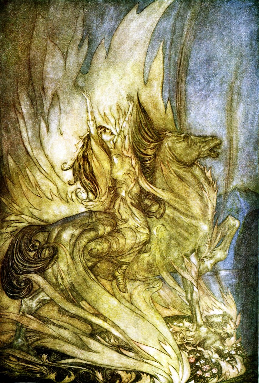 神々の夕暮れGöttterdämmerung 作： アーサー・ラッカム