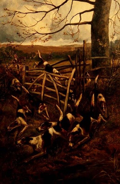 Over the Fence, or Hounds in Full Cry（オーバー・ザ・フェンス、またはハウンド・イン・フル・クライ 作： アーサー・アルフレッド・デイビス