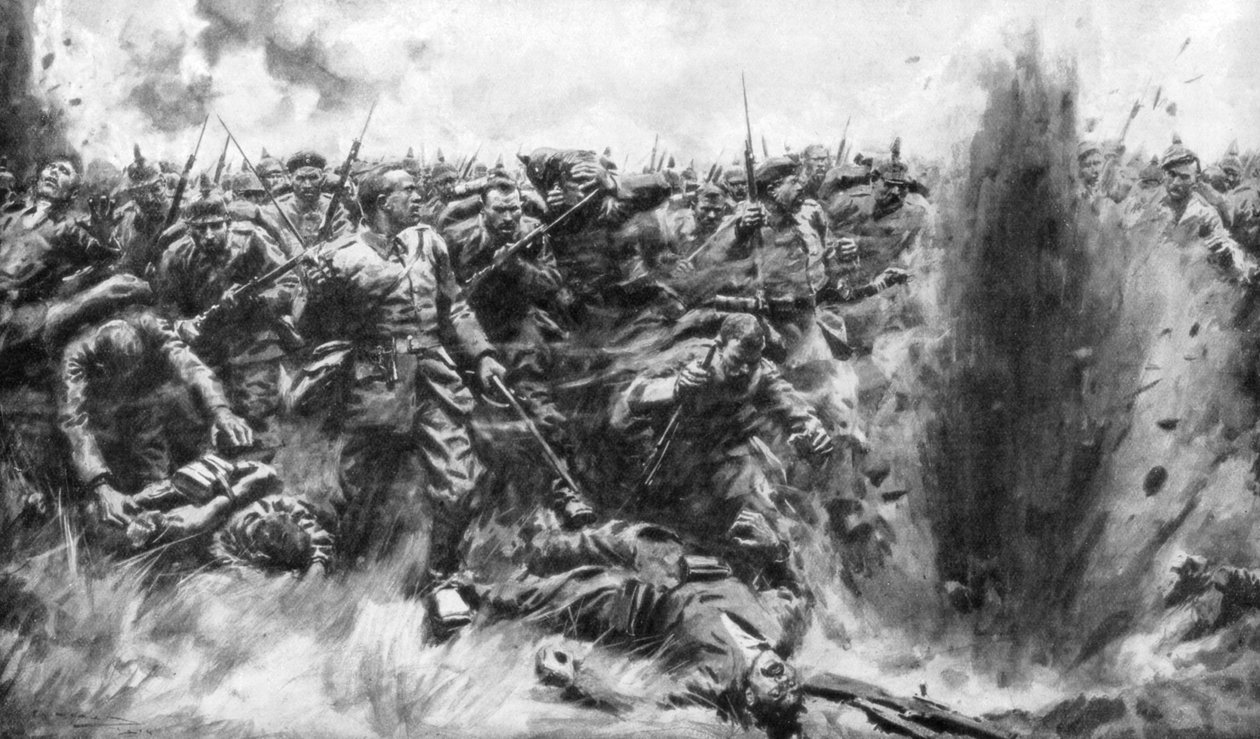 英国戦線への大規模なドイツの攻撃、第一次世界大戦、1914年1926年。 作： アーサー・C・マイケル