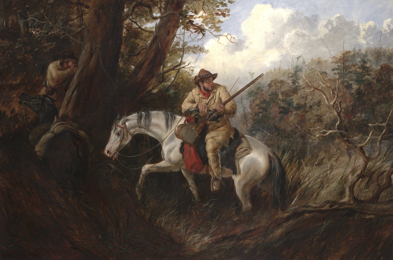 アメリカンフロンティアライフ、1852年 作： アーサー・フィッツウィリアム・テイト