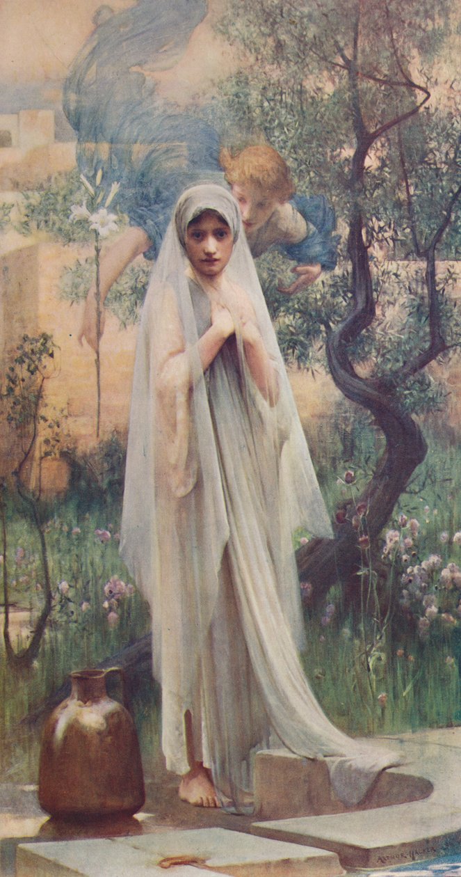 受胎告知、1892年、c1900