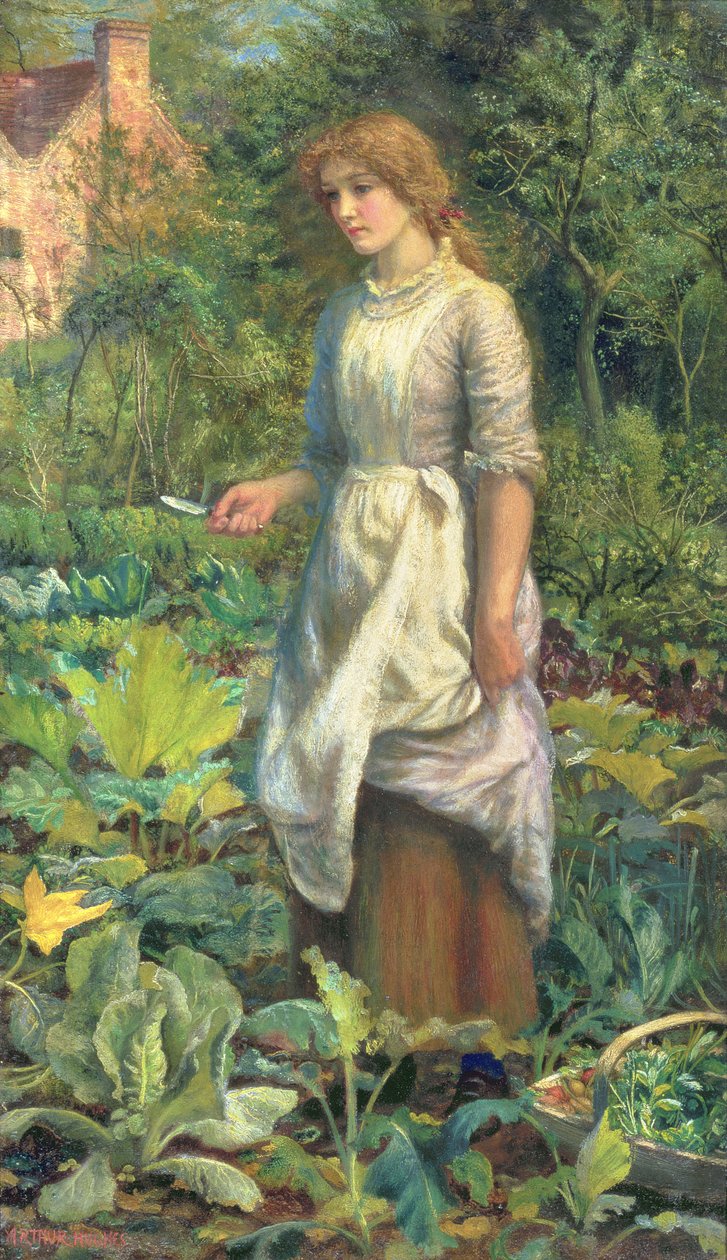フィリス、1887年頃 作： アーサー・ヒューズ