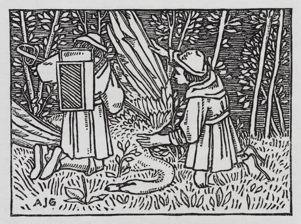 ハンス・クリスチャン・アンデルセン「旅の仲間」（リトグラフ