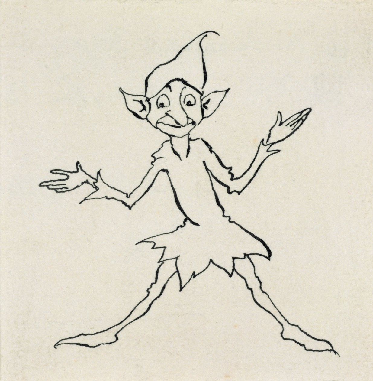 こんばんは！ルコジェは1932年に出版されたハンス・クリスチャン・アンデルセン童話の挿絵であると言った（ペンとインク） 作： アーサー・ラッカム