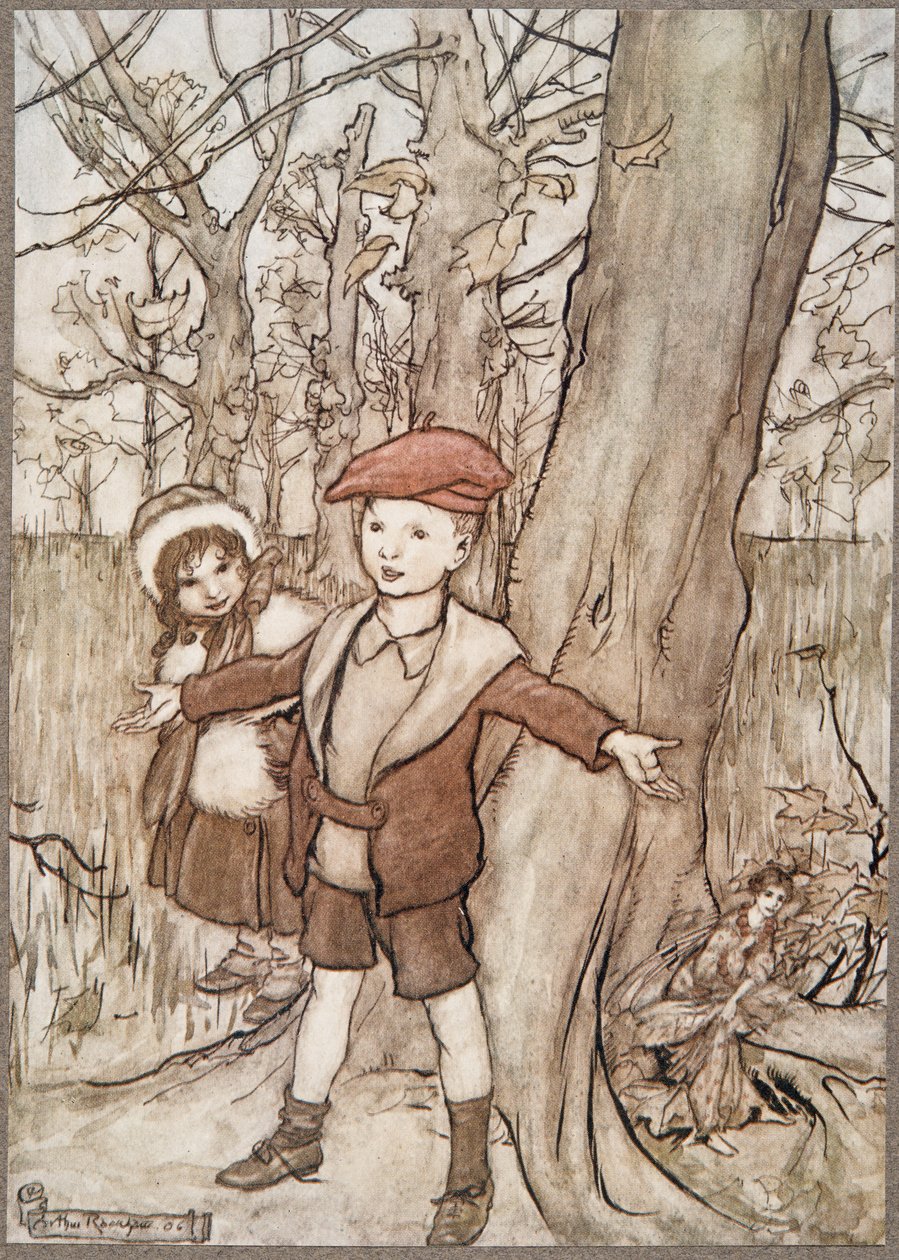 ある日、彼らは妖精に耳を傾けられました。 1906 作： アーサー・ラッカム