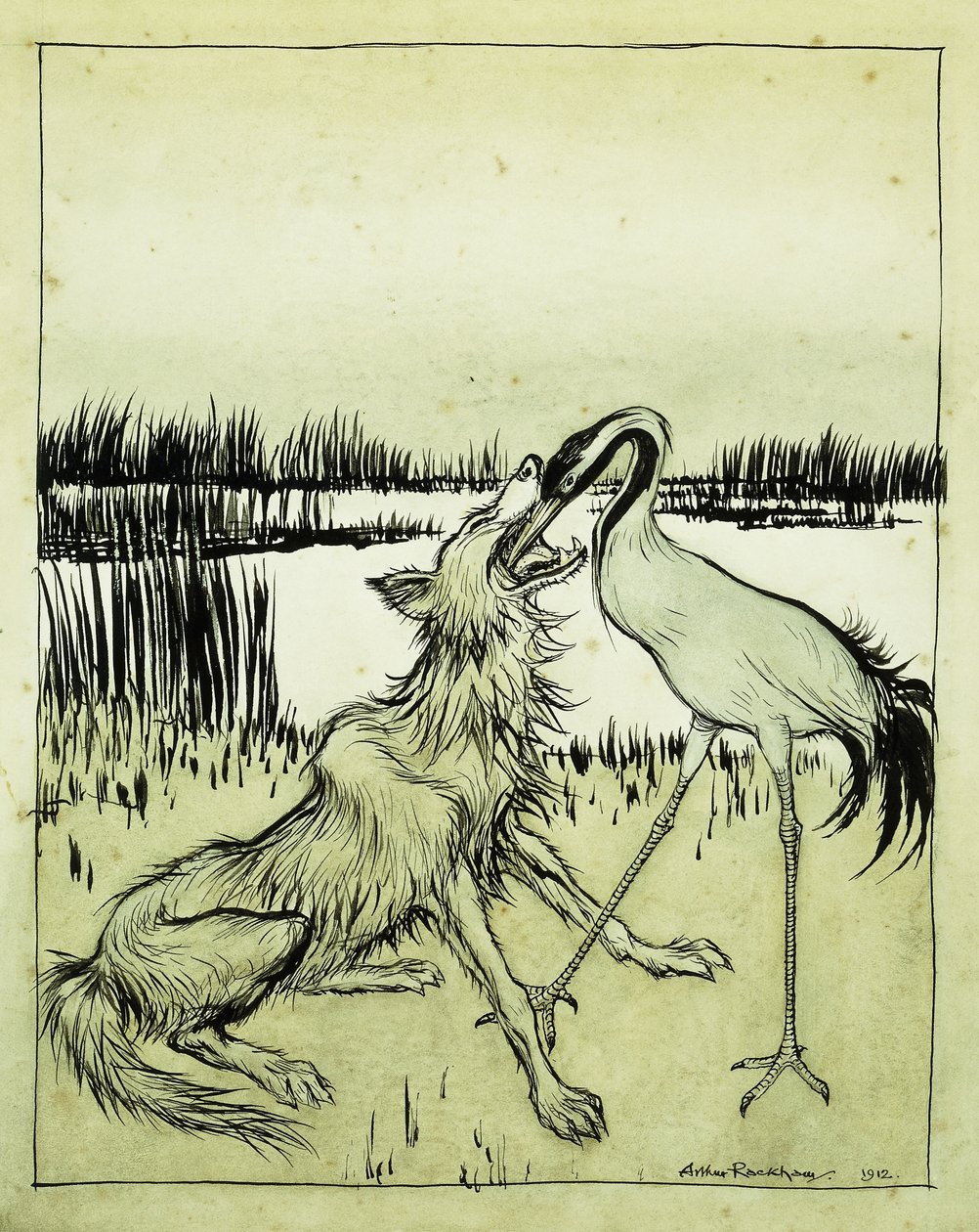 Æsop's Fables イソップ童話⠀アーサー・ラッカム アンティーク 洋書