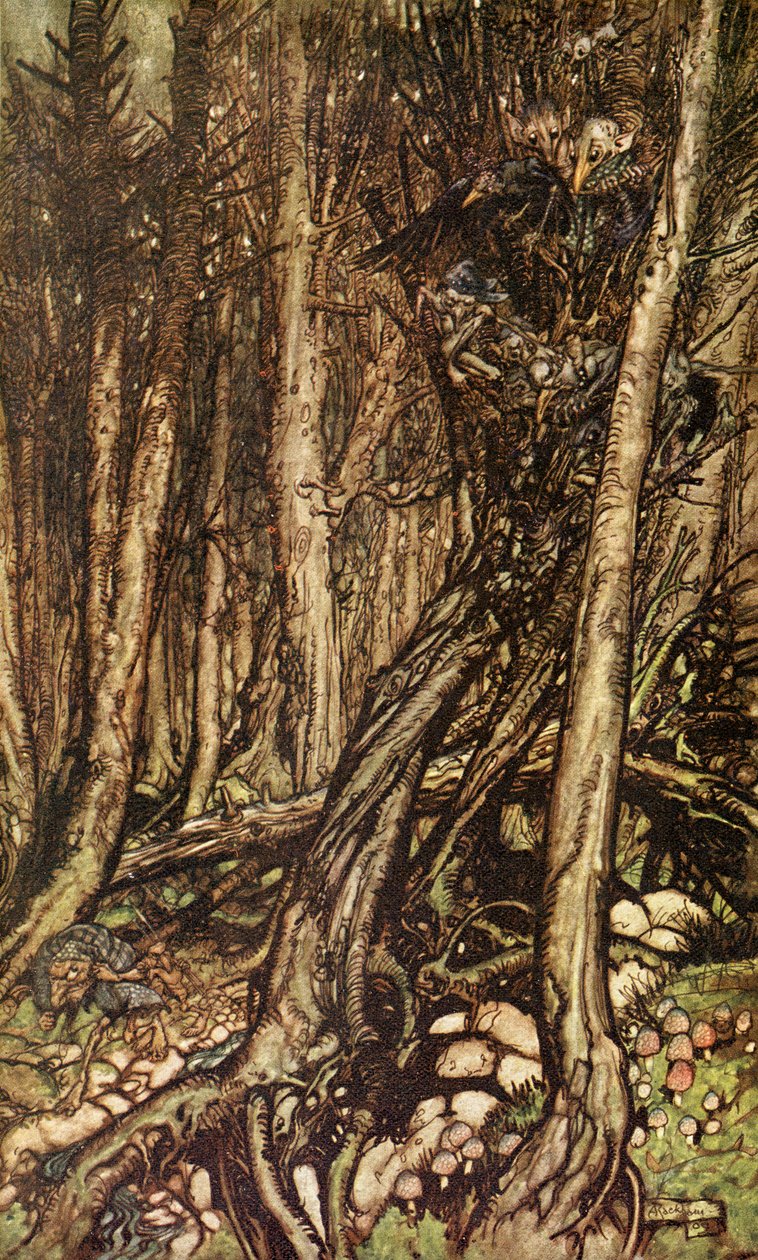 ウンディーネby Friedrich de la MotteFouqué 作： アーサー・ラッカム