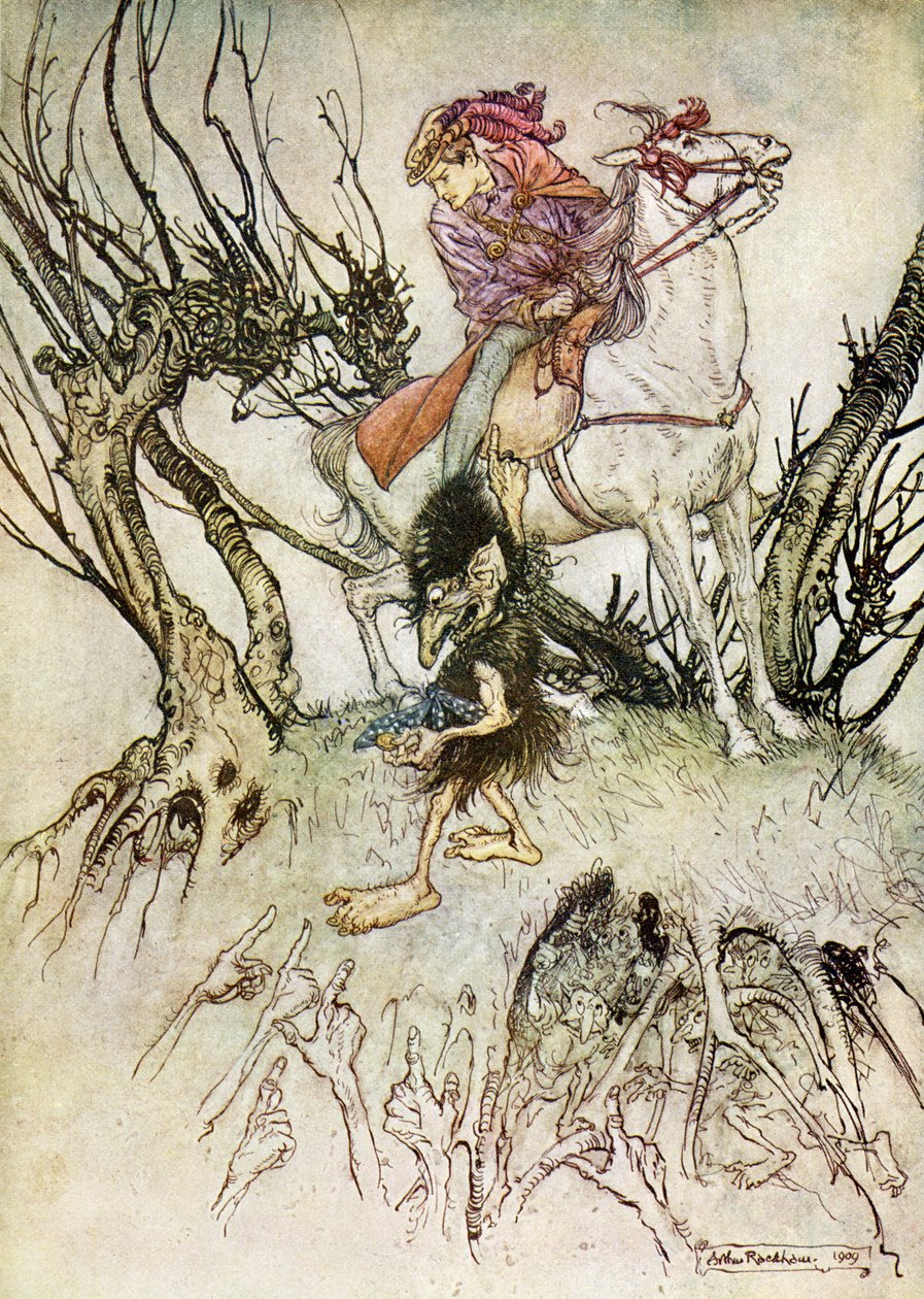 ウンディーネby Friedrich de la MotteFouqué 作： アーサー・ラッカム