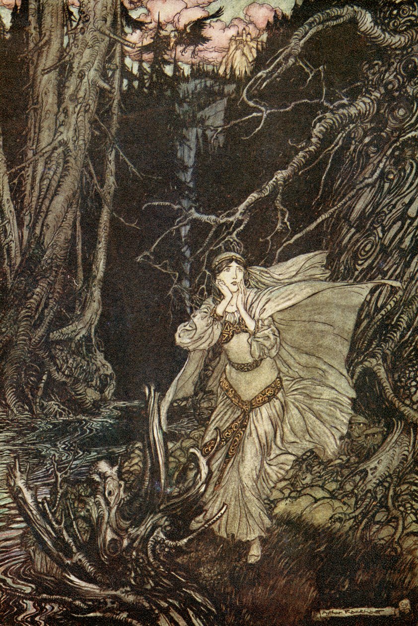 ウンディーネby Friedrich de la MotteFouqué 作： アーサー・ラッカム