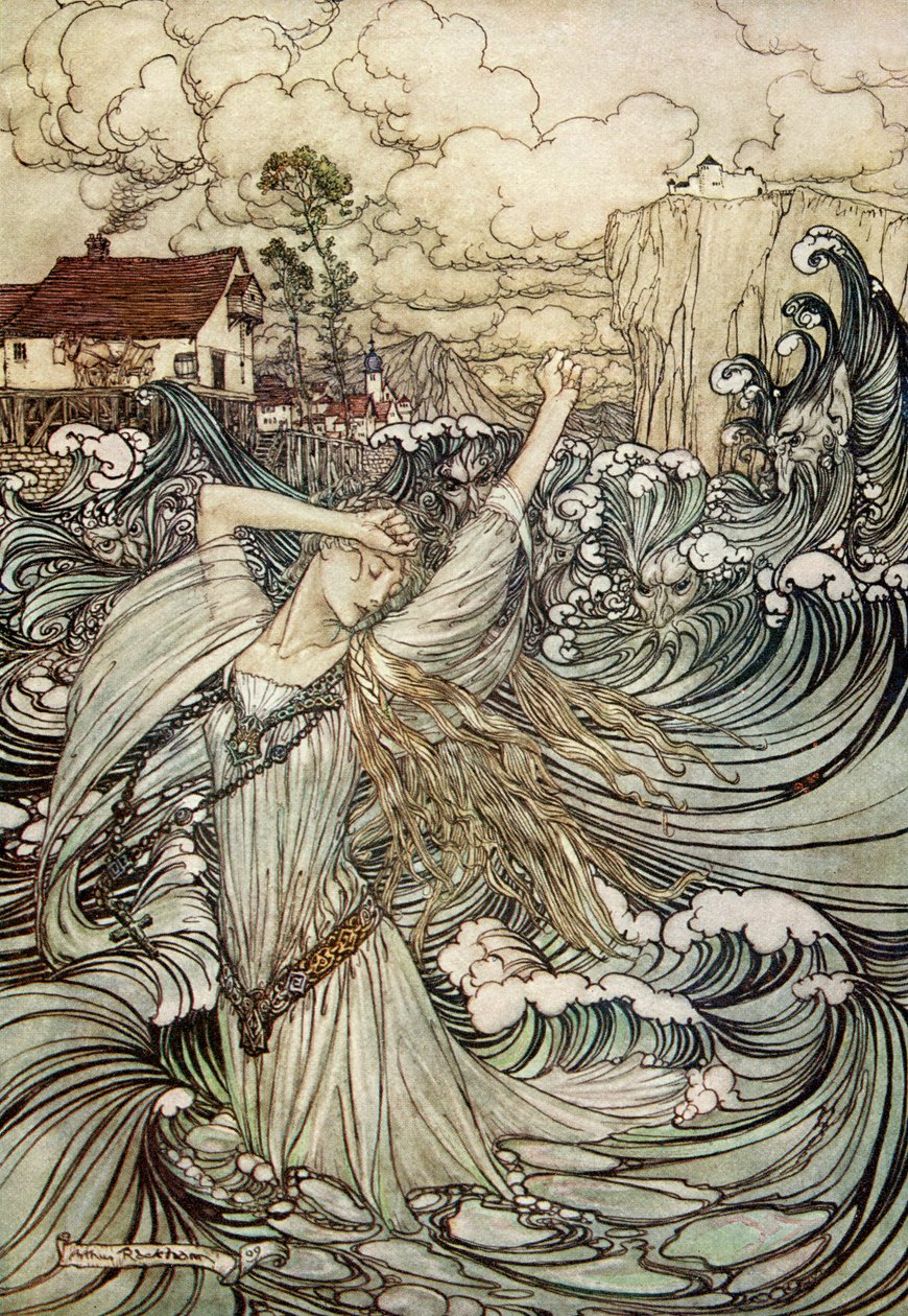 ウンディーネby Friedrich de la MotteFouqué 作： アーサー・ラッカム