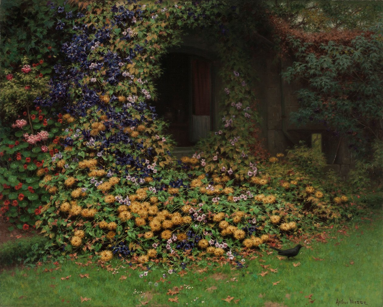 アーティストの家、1920 作： アーサー・ワッセ