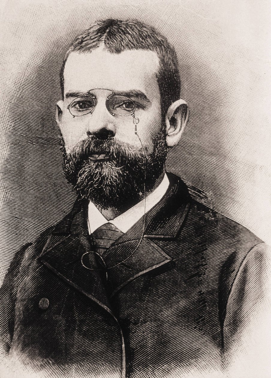 クラリン、レオポルド・アラス・イ・ウレーナ（1852-1901）。スペインの作家。彫刻 作： アーティスト不明