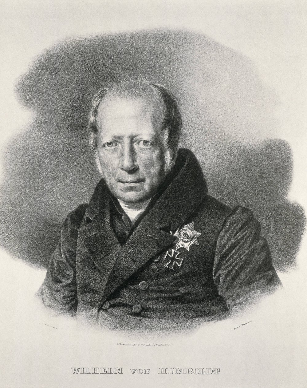 フンボルト、ヴィルヘム・フォン（1767-1835）。ドイツの政治家、哲学者。文献学。 作： アーティスト不明