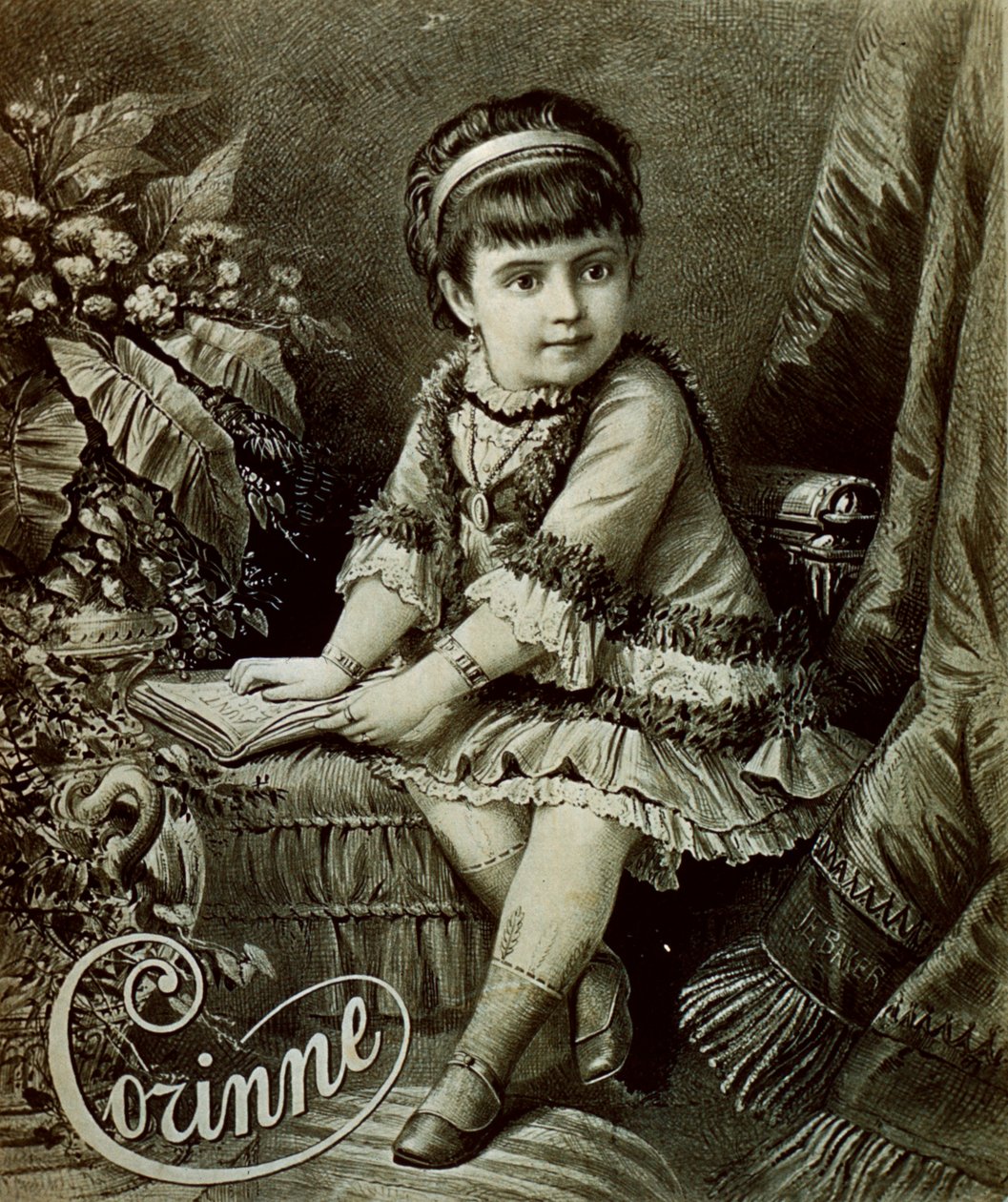 子役コリーヌの肖像 作： アーティスト不明