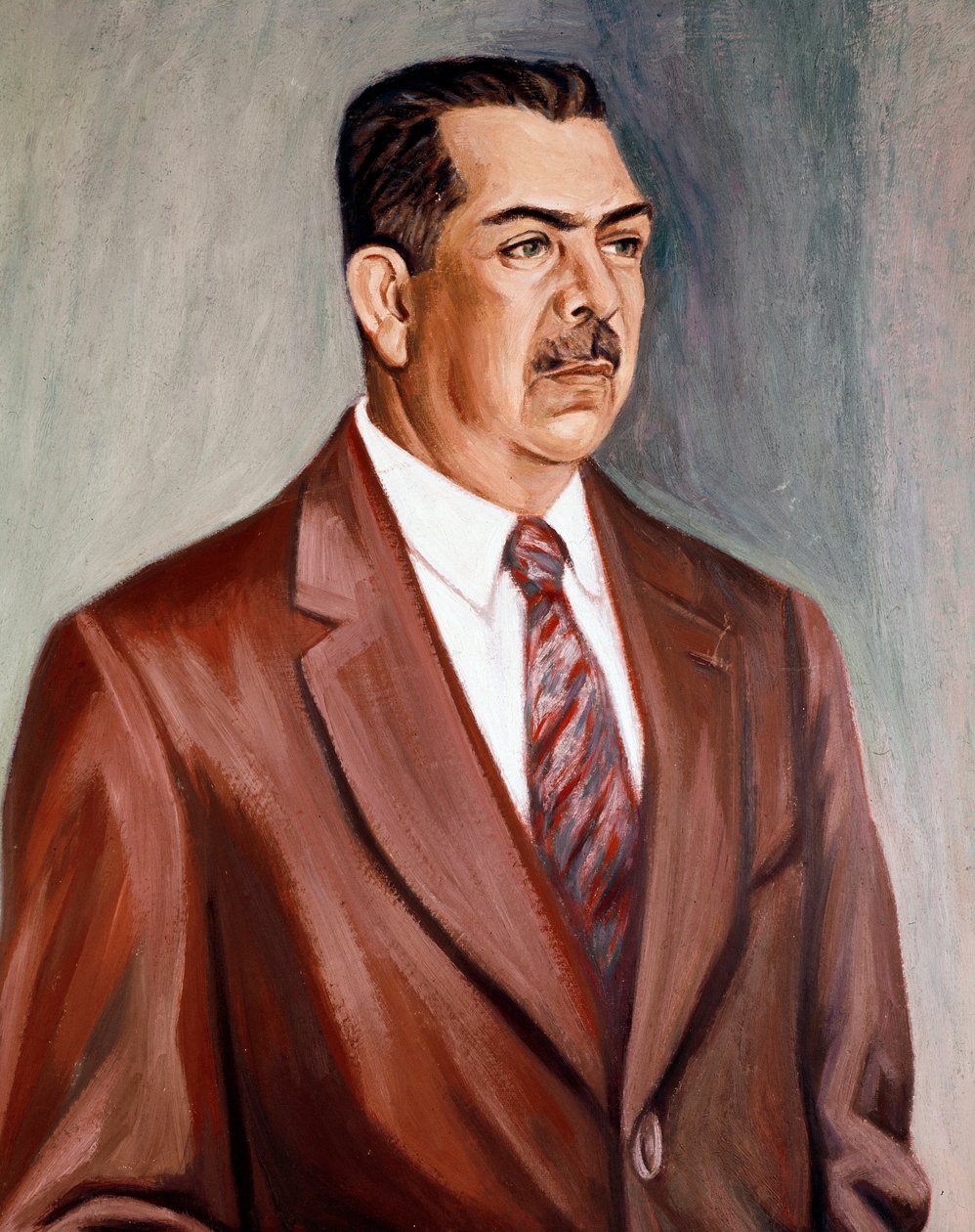 ラサロ・カルデナス・デル・リオ大統領の肖像（油彩・キャンバス、1940年頃） 作： アーティスト不明