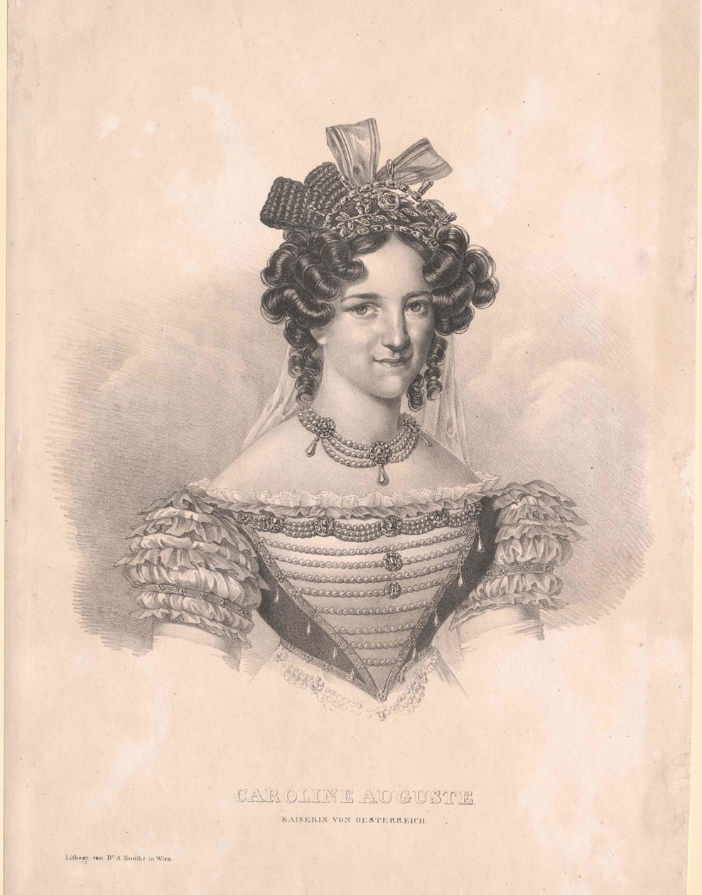 バイエルン王女（1792-1873）カロリーネ 作： アーティスト不明