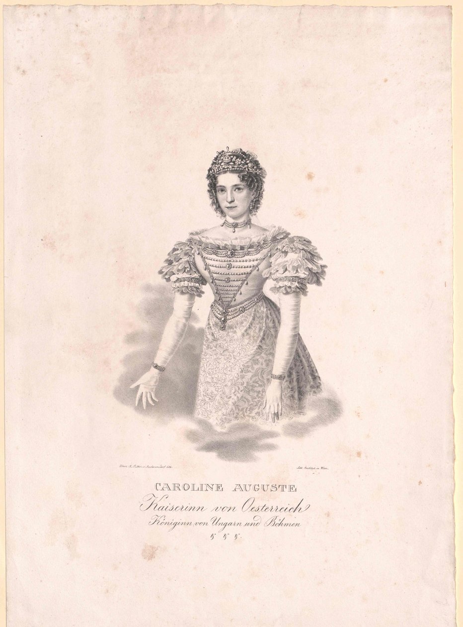 バイエルン王女（1792-1873）カロリーネ 作： アーティスト不明