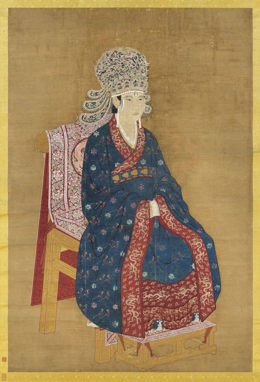 宋皇后坐像（絹本著色・掛軸） 作： アーティスト不明