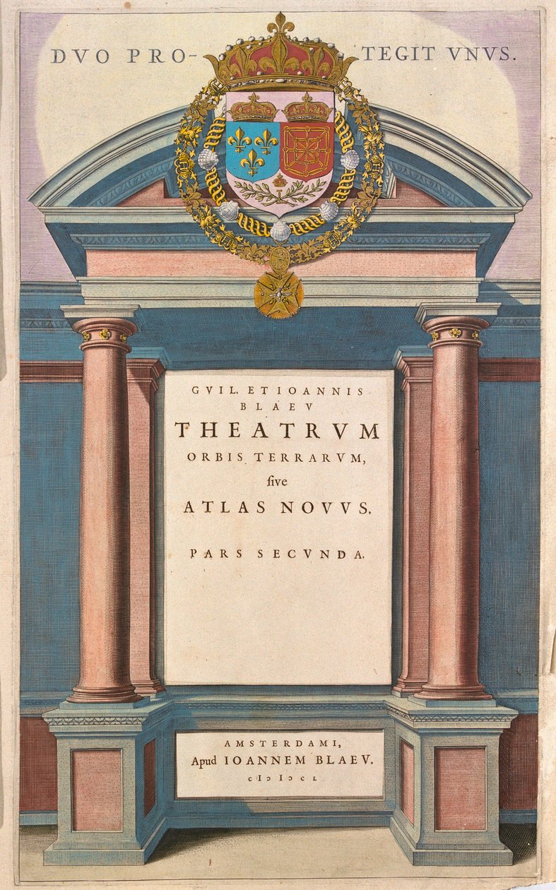 地球儀と新アトラス』（Theatrum Orbis Terrarum sive Atlas Novus 作： アーティスト不明