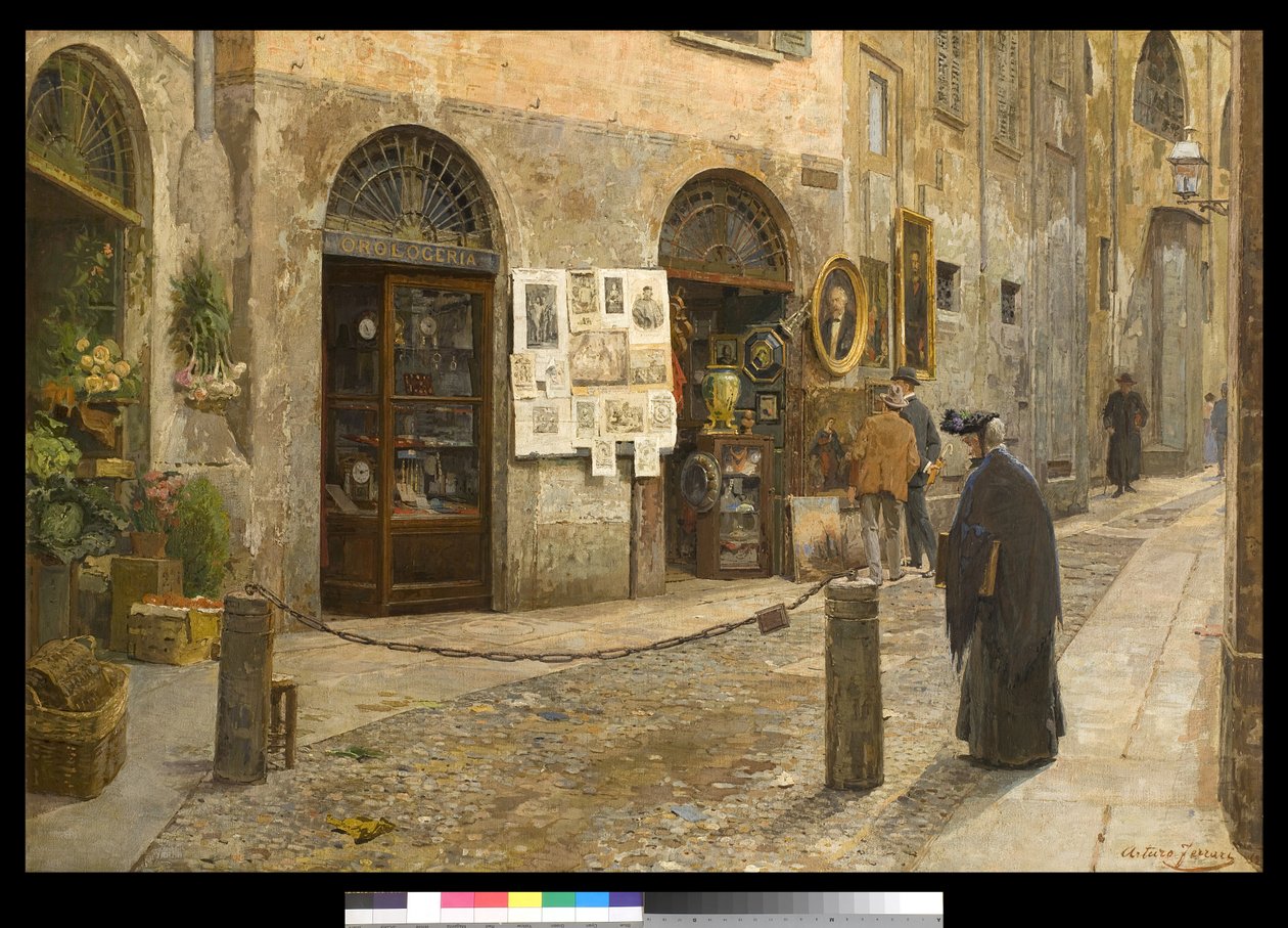 1912年、イタリアのミラノにあるSan Bernardino alle Ossa経由 作： アルトゥーロフェラーリ