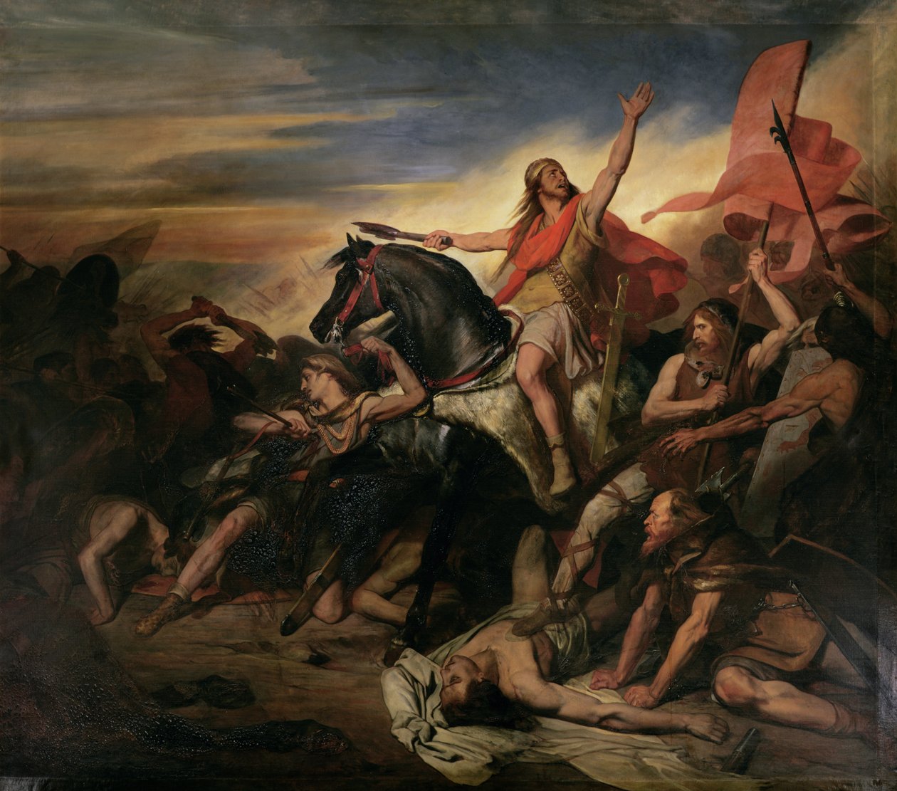 1837年、西暦496年のトルビアックの戦い 作： アリー・シェファー