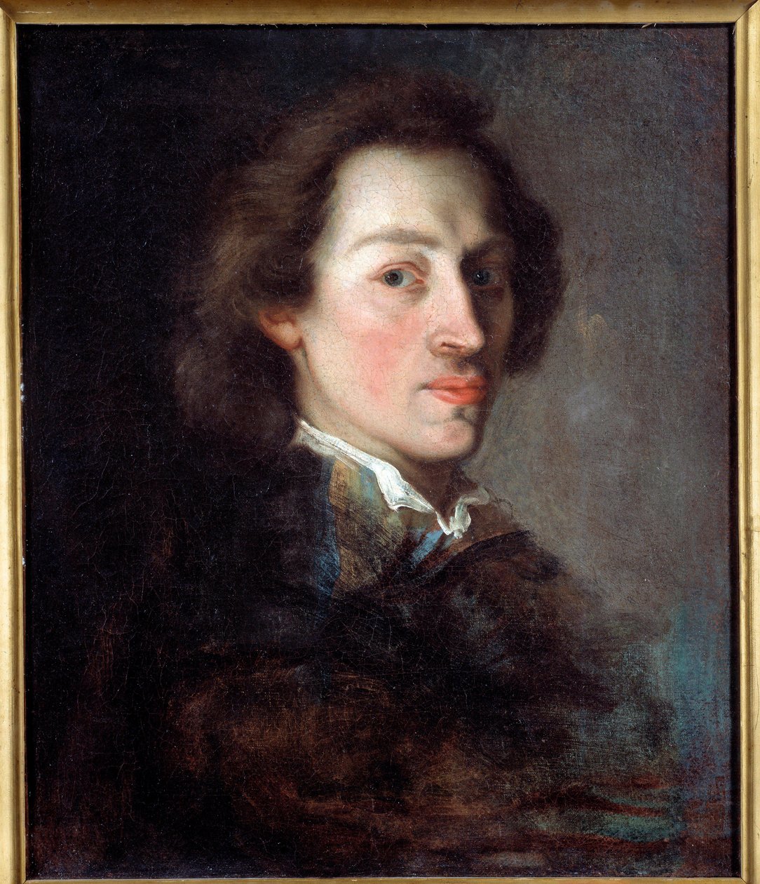 ポーランド出身のフランス人作曲家、フレデリック・ショパン（1810-1849）の1846年頃の肖像。アーリー・シェファー（1795-1858）の作品とされている。ヴェルサイユ、ヴェルサイユ城、トリアノン。 作： アリー（後）シェファー