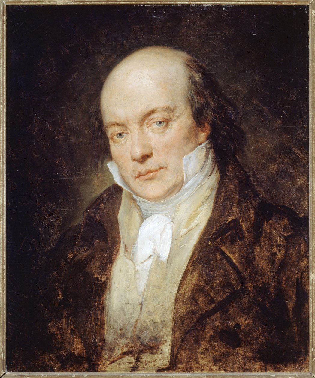 詩人・シャンソン歌手ピエール＝ジャン・ベランジェ（1780-1857）の肖像 作： アリー・シェファー