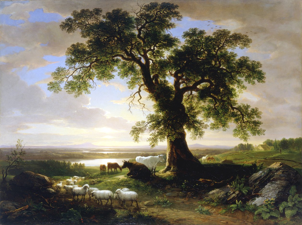 孤独なオークThe Old Oak、1844 作： アッシャー・ブラウン・デュランド