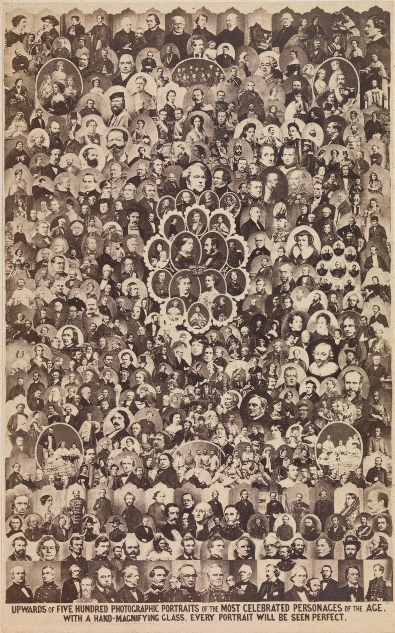 最も有名な人物の 500 枚以上の写真ポートレート 1864年。 作： アシュフォードブラザーズアンドカンパニー