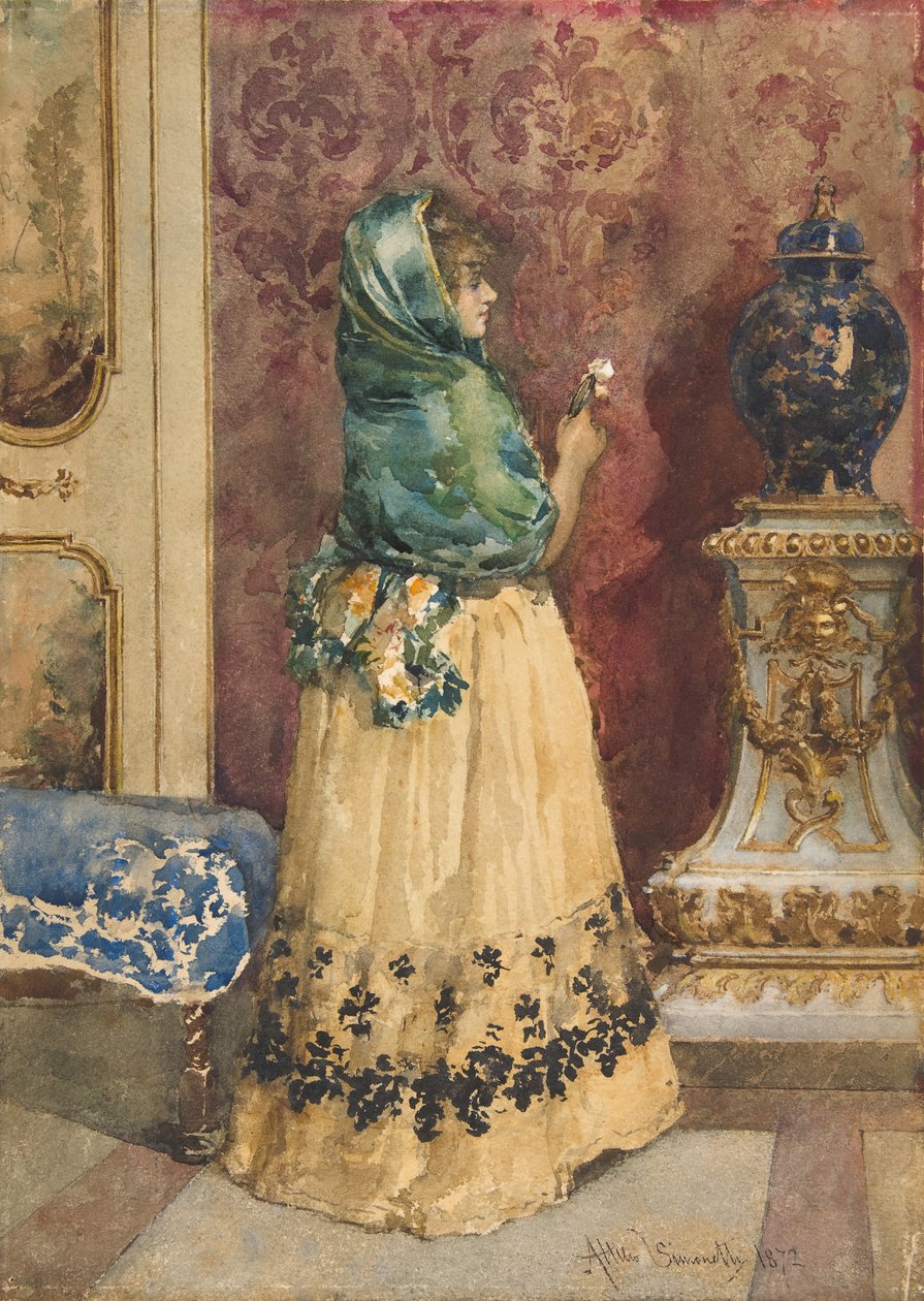 ミニチュア、約。 1863-1925。 作： アッティリオ・シモネッティ