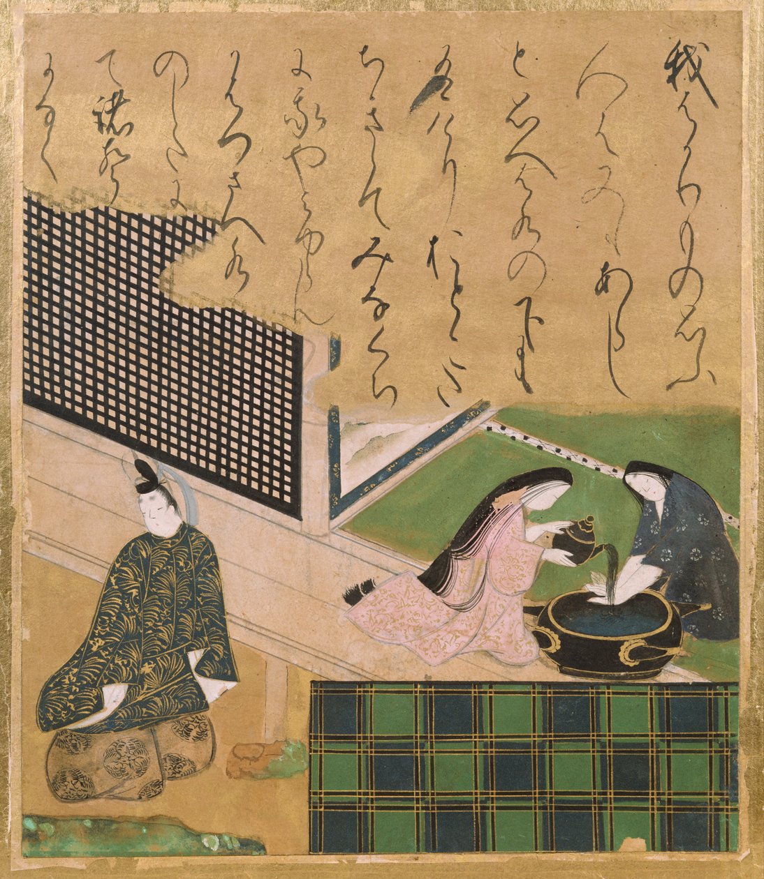 伊勢物語図色紙　水鏡』 作： 俵屋宗達