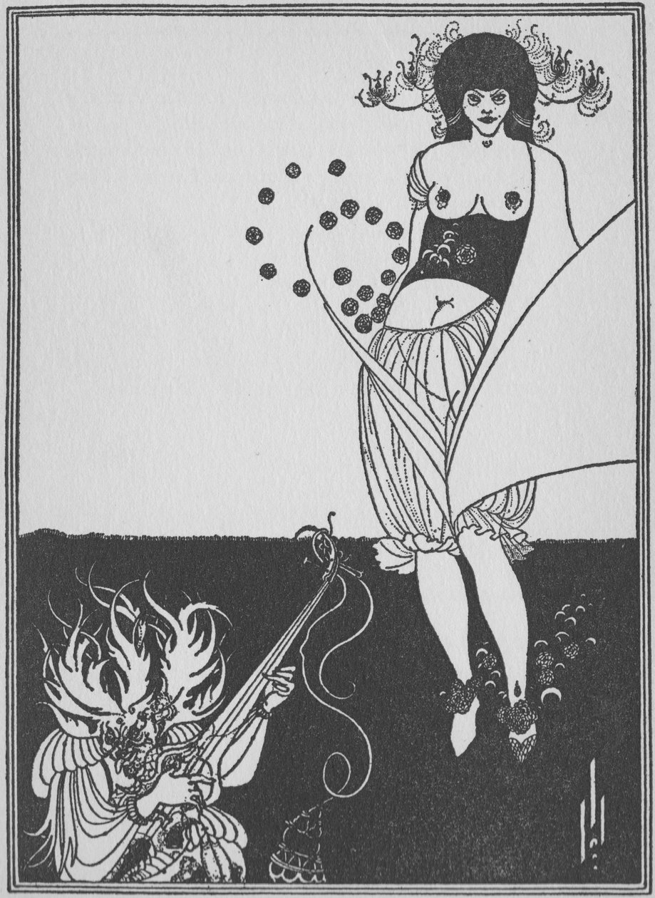 胃のダンス、1896 作： オーブリービアズリー