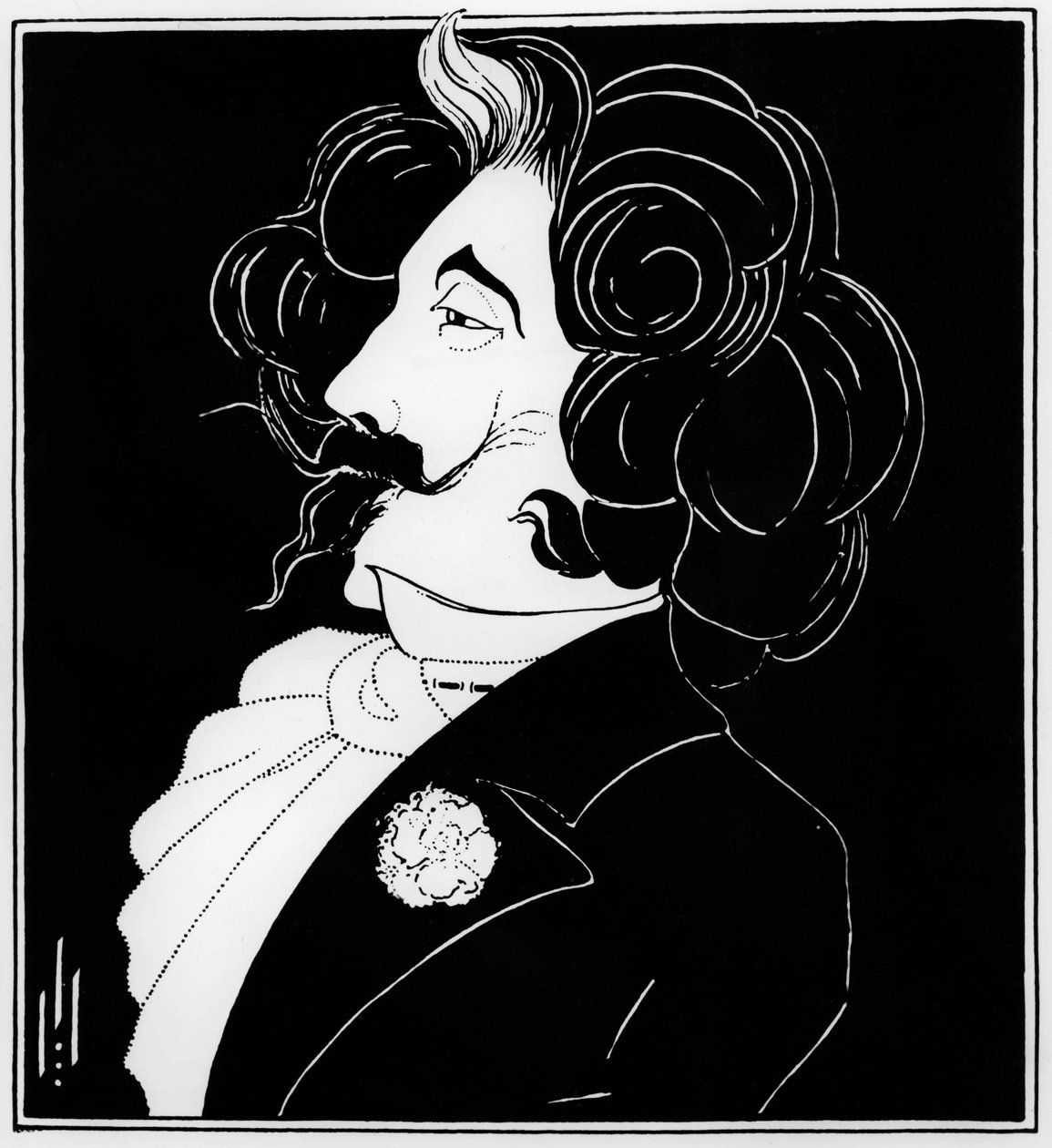 ジェームズ・マクニール・ホイッスラー（1834-1903）（ドローイング 作： オーブリービアズリー