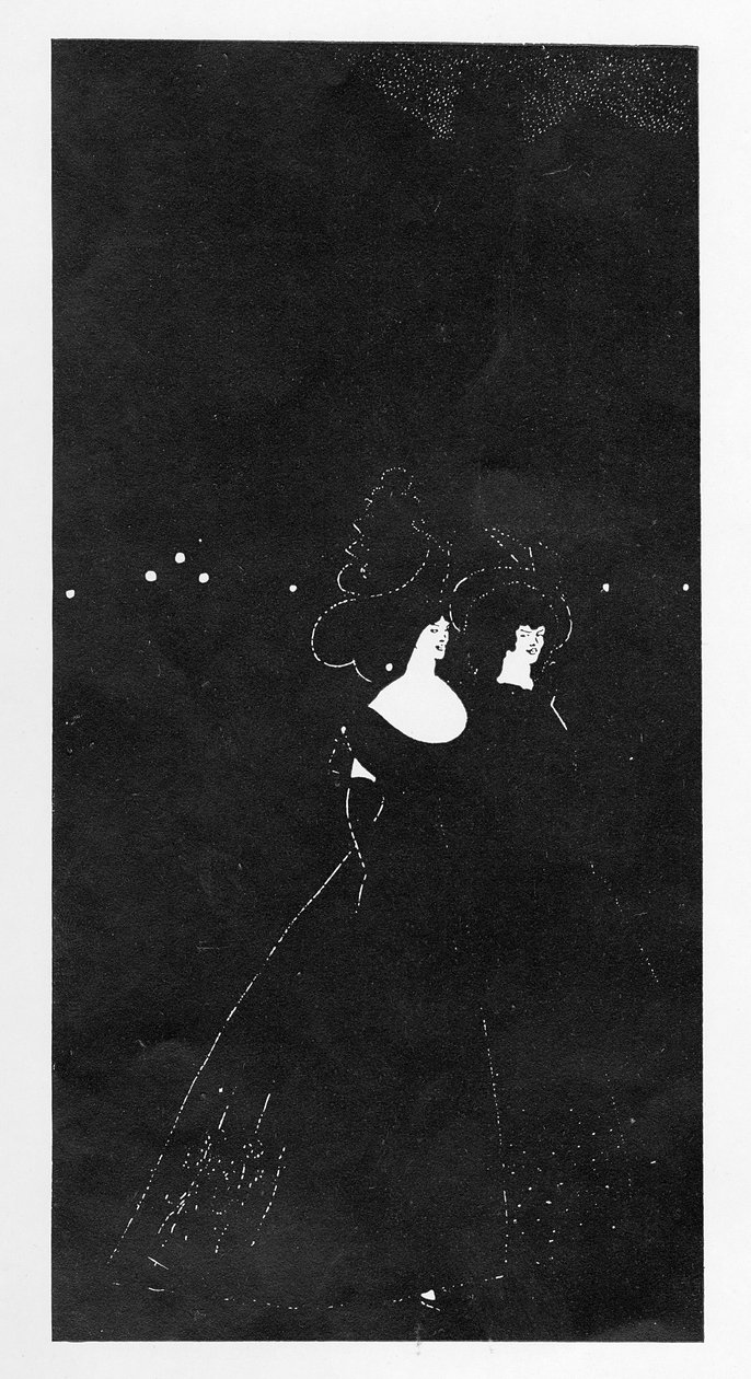 レパッサド、「今日の冬の数」、1894年のイラスト 作： オーブリービアズリー