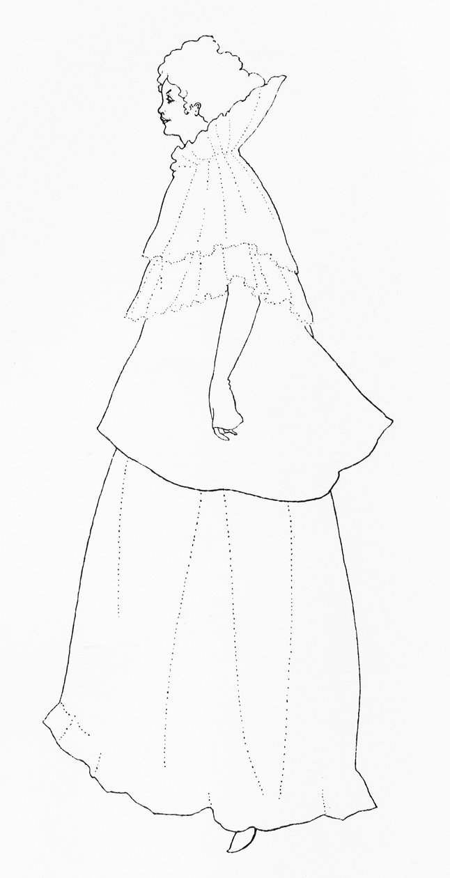 レジャン夫人、「イエローブック」のイラスト、1894 作： オーブリービアズリー