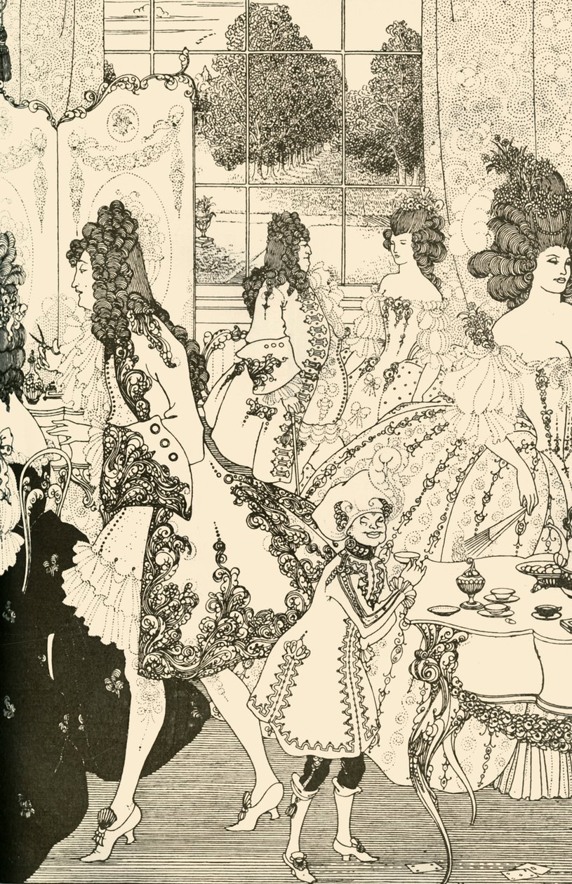 ロックのレイプ、1896年、1928年。 作： オーブリービアズリー