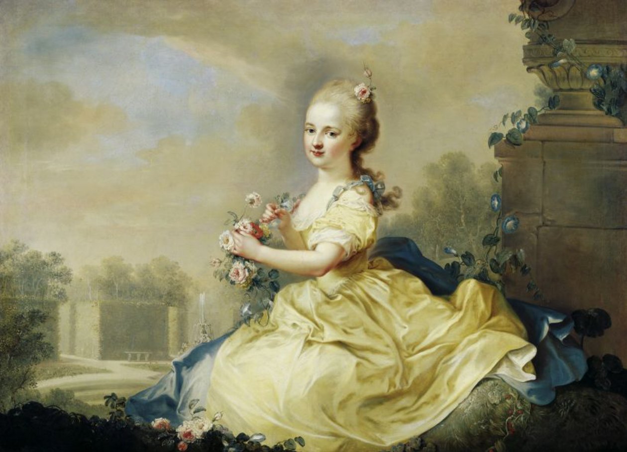 リヒテンシュタインのマリアジョセフアヘルメンギルデ王女の肖像（1768〜1845年）、後にエステルハージ 作： オーガスト・フリードリヒ・エーレンハインツ