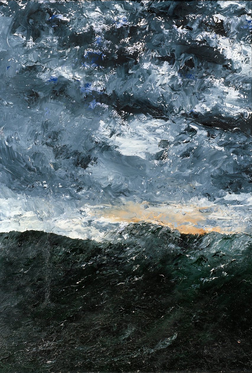 風景、海の風景-VågenVIII（Wave VIII） 作： アウグスト・ヨハン・ストリンドベリ