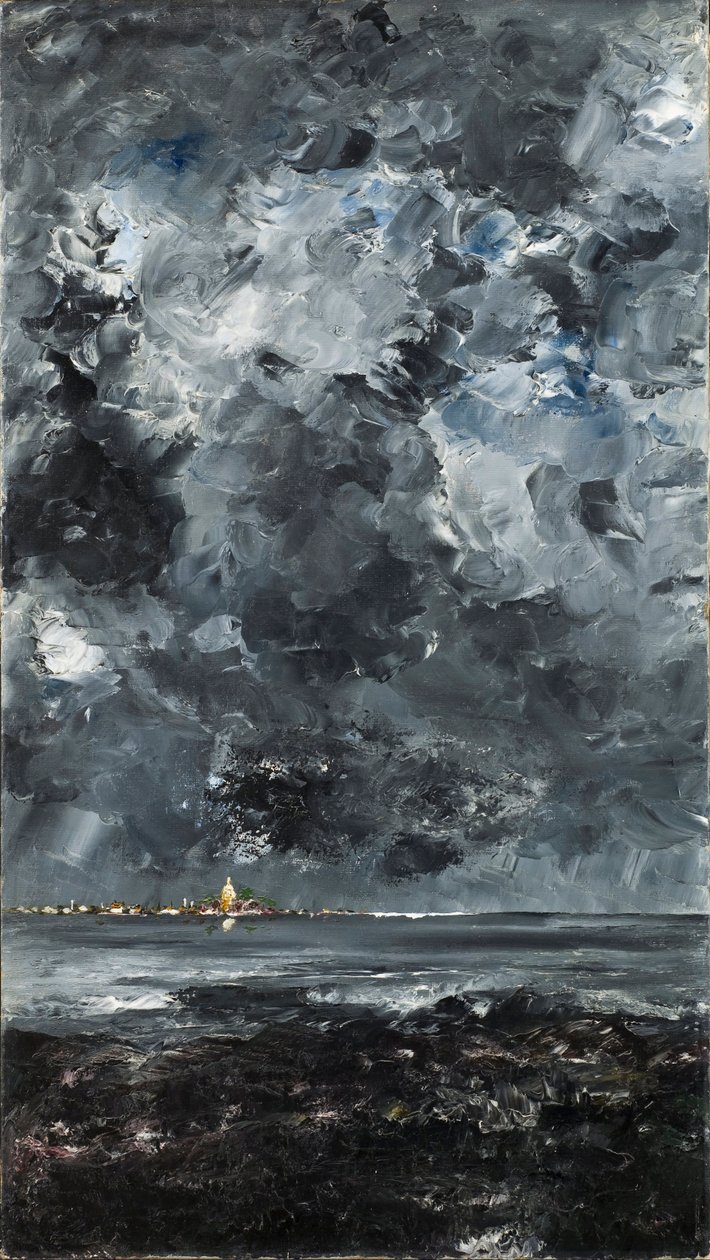 La ville - The Town - Strindberg, August (1849-1912) - 1903 - 油彩・キャンバス - 94,5x53 - Nationalmuseum Stockholm 作： アウグスト・ヨハン・ストリンドベリ