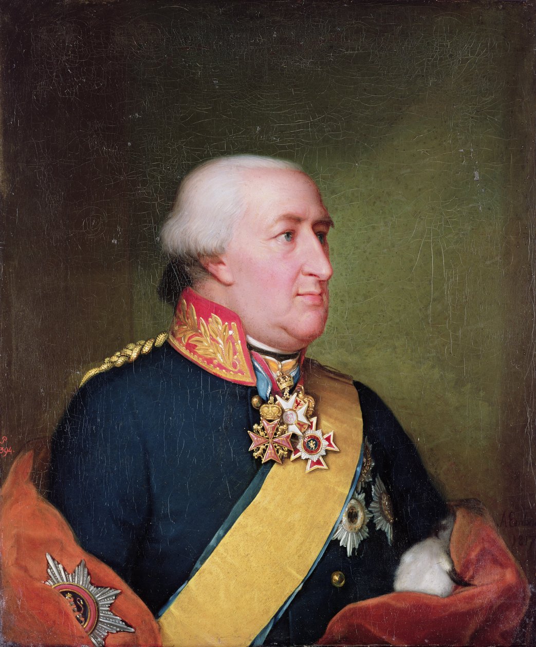 ヘッセンカッセルのウィルヘルム1世選挙人（1743-1821）、1817 作： アウグスト・フォン・デア・エンブデ