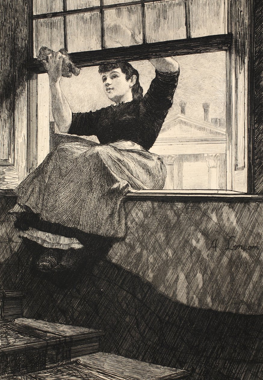 「La Rue a Londres」のイラスト、パブ。 G. Charpentier et Cie、1884年 作： オーギュストアンドレランコン