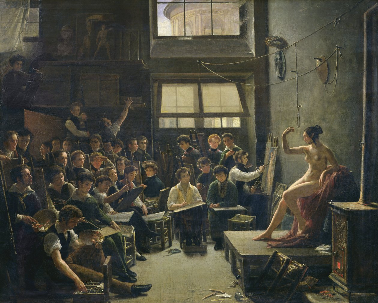 Studio of Baron Antoine Jean Gros 1771-1835キャンバスに油彩 作： オーギュスト・アントワーヌ・マッセ